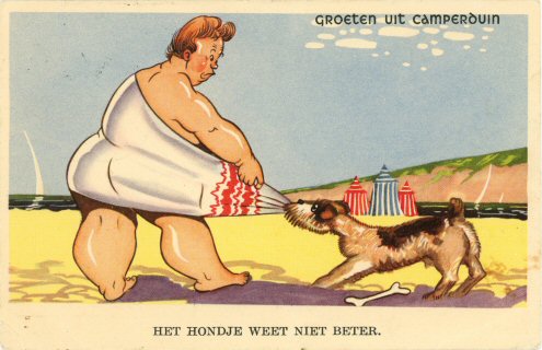 Het hondje weet niet beter